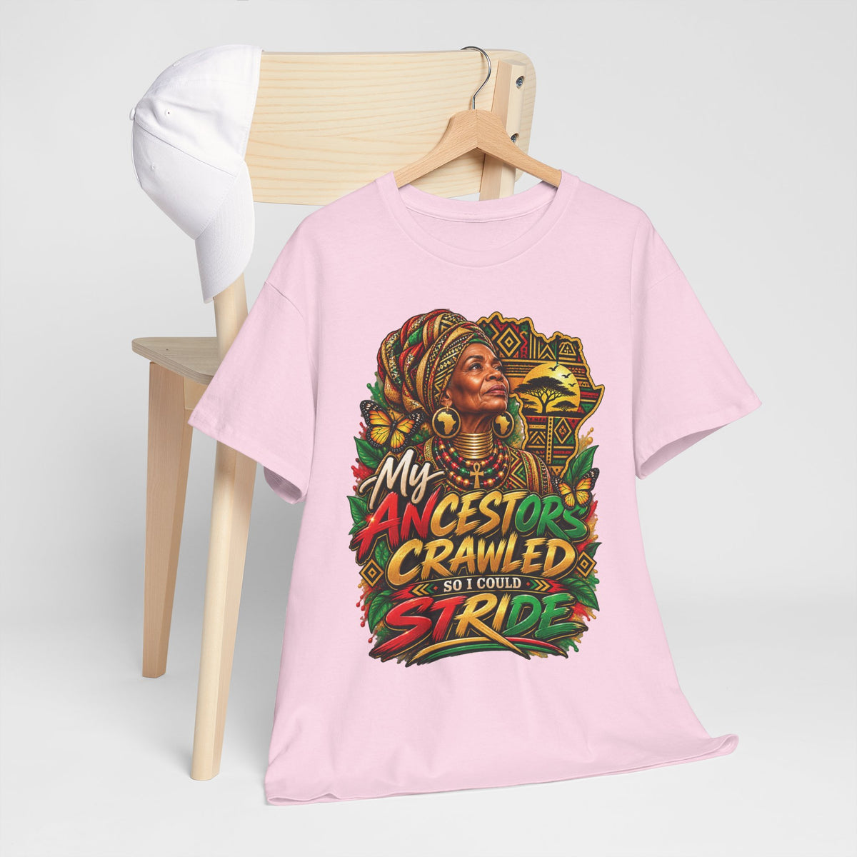 My Ancestors Crawled So I Could Stride T-Shirt | Afrocentric Heritage Pride Tee