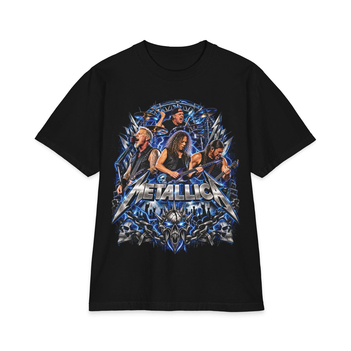Metallica band montage T-Shirt | Rock band graphic tee