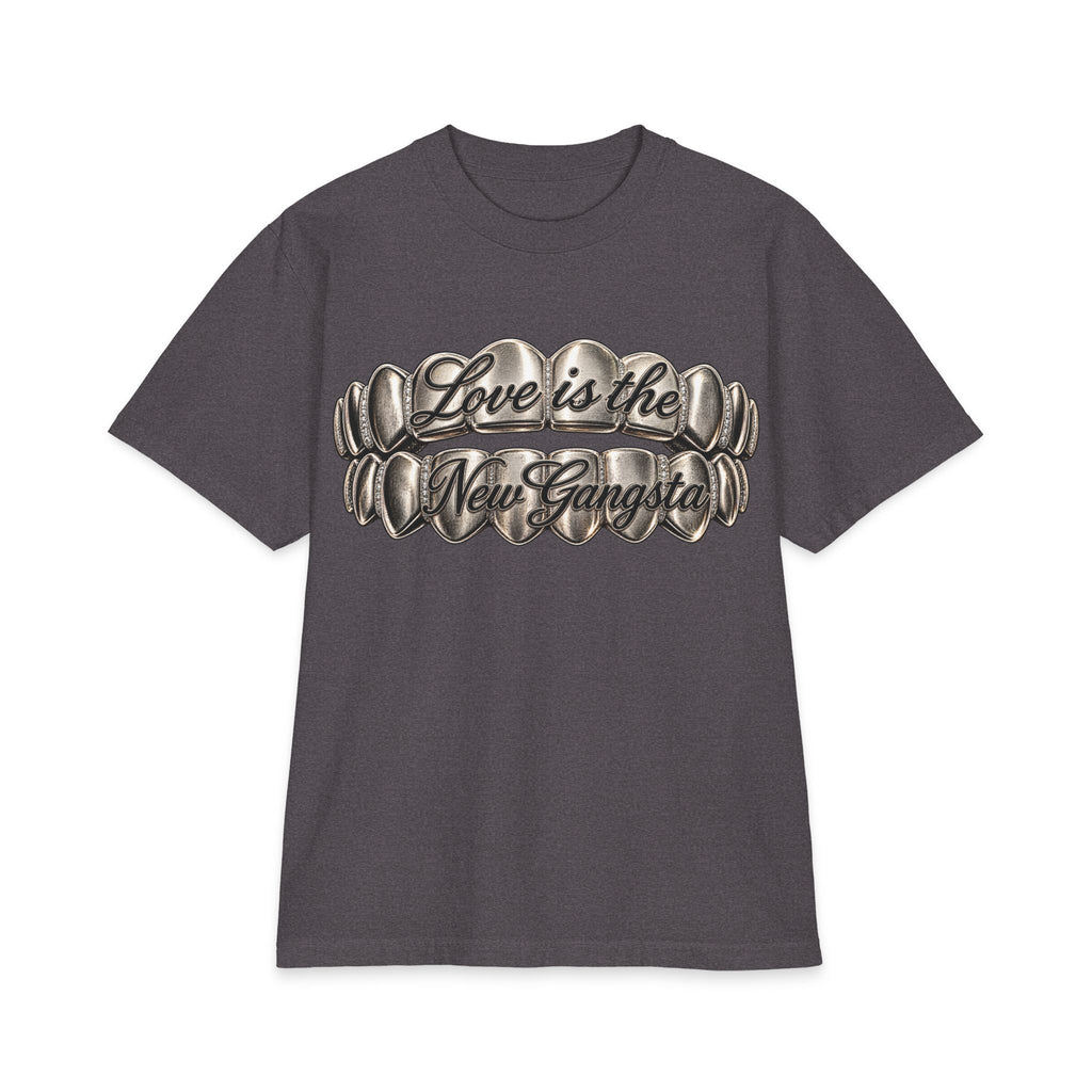6lack Love Is the New Gangsta T-Shirt | Metallic Grillz Script, Back Number 6 Design