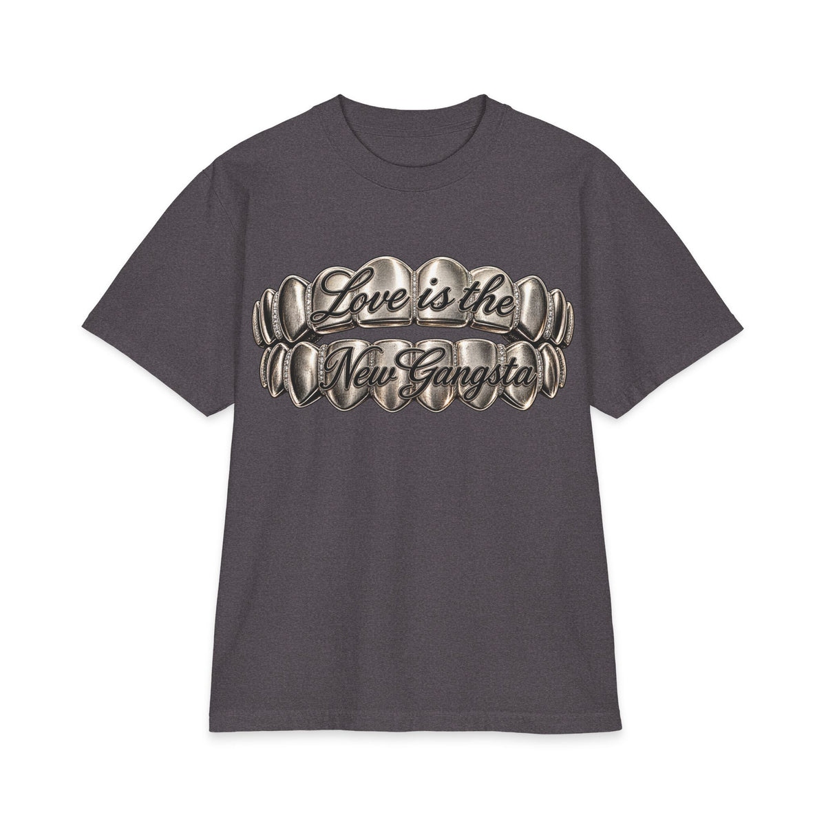 6lack Love Is the New Gangsta T-Shirt | Metallic Grillz Script, Back Number 6 Design