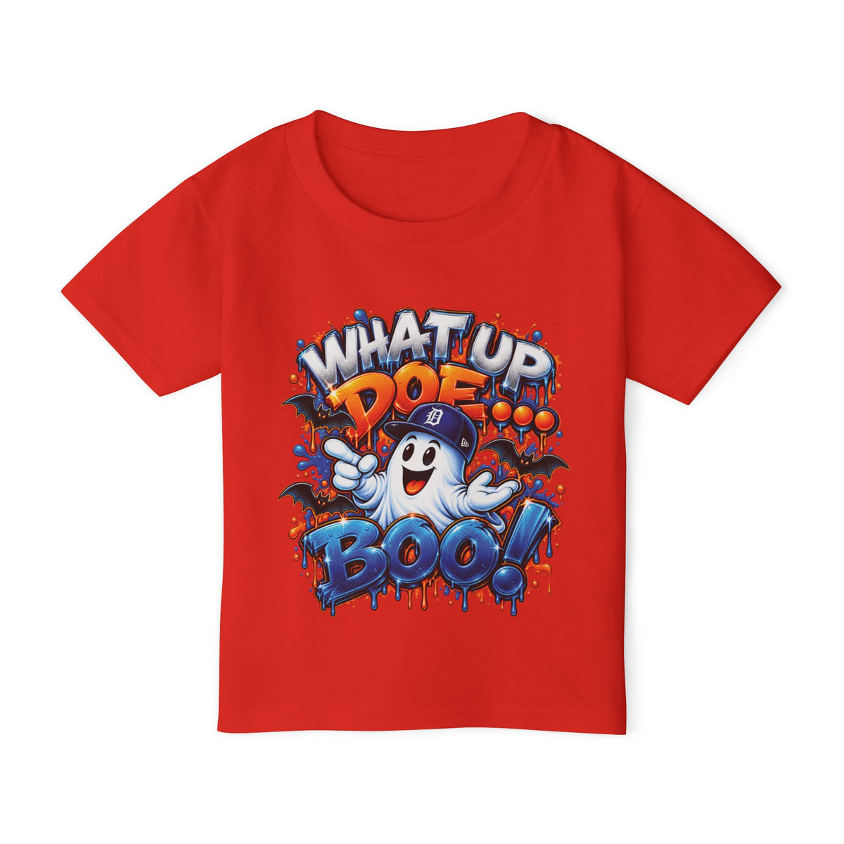 What Up Doe Boo Ghost Toddler T-shirt | Halloween Cute Ghost Tee