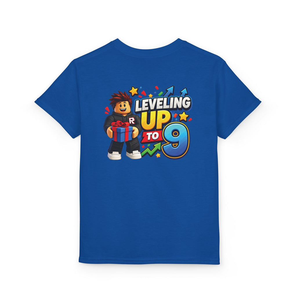 Roblox Birthday Leveling Up 9 Youth T-Shirt