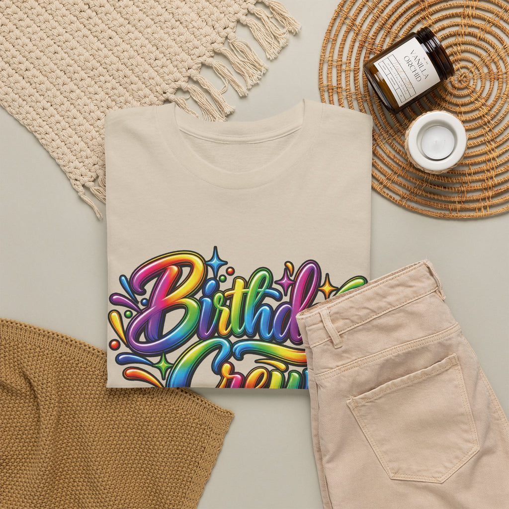 Birthday Crew Colorful Celebration T-Shirt