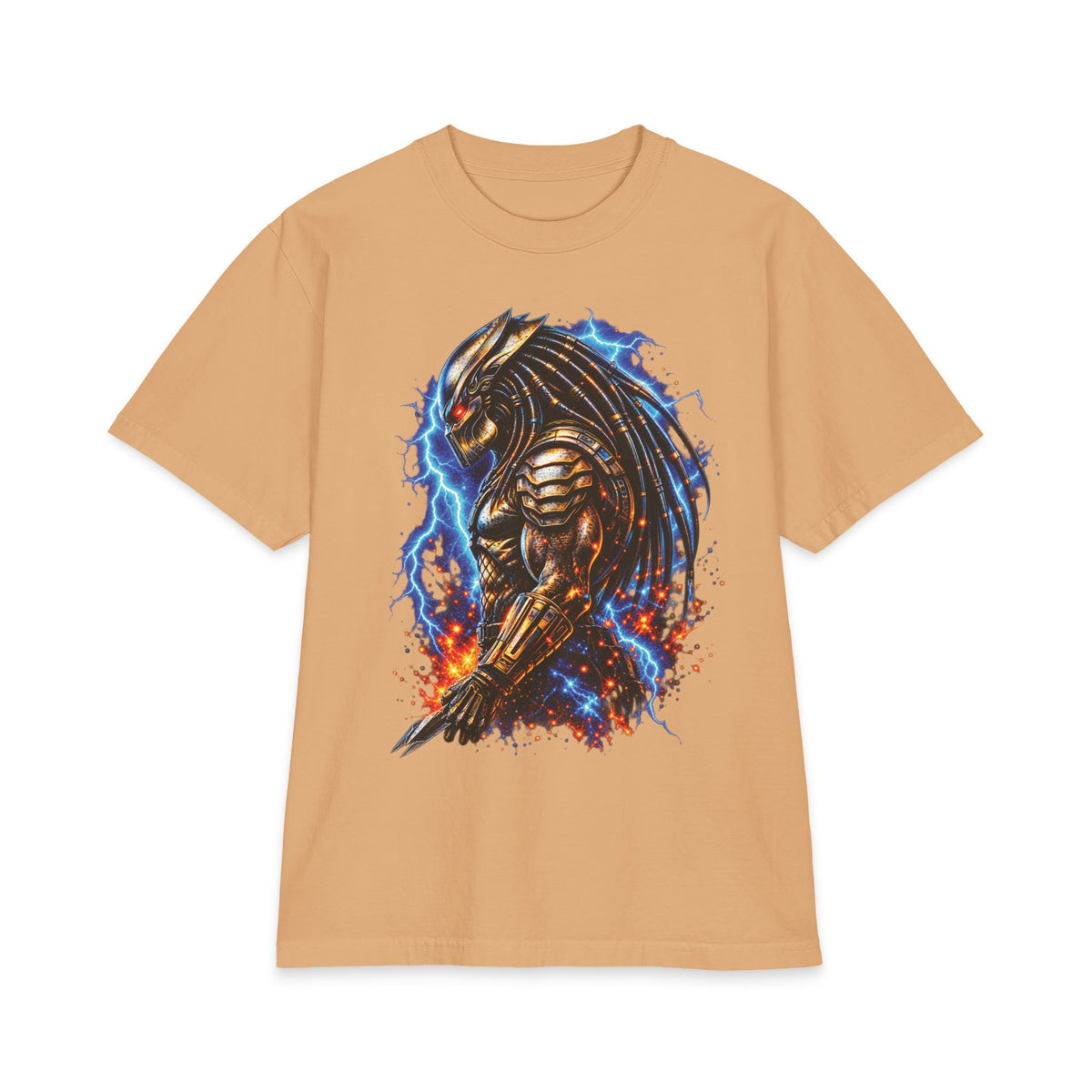 Armored Predator Illustration T-Shirt | Sci-Fi Monster Graphic