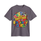 Big Brother of the Birthday Girl T-Shirt | Colorful Party Card Game Design