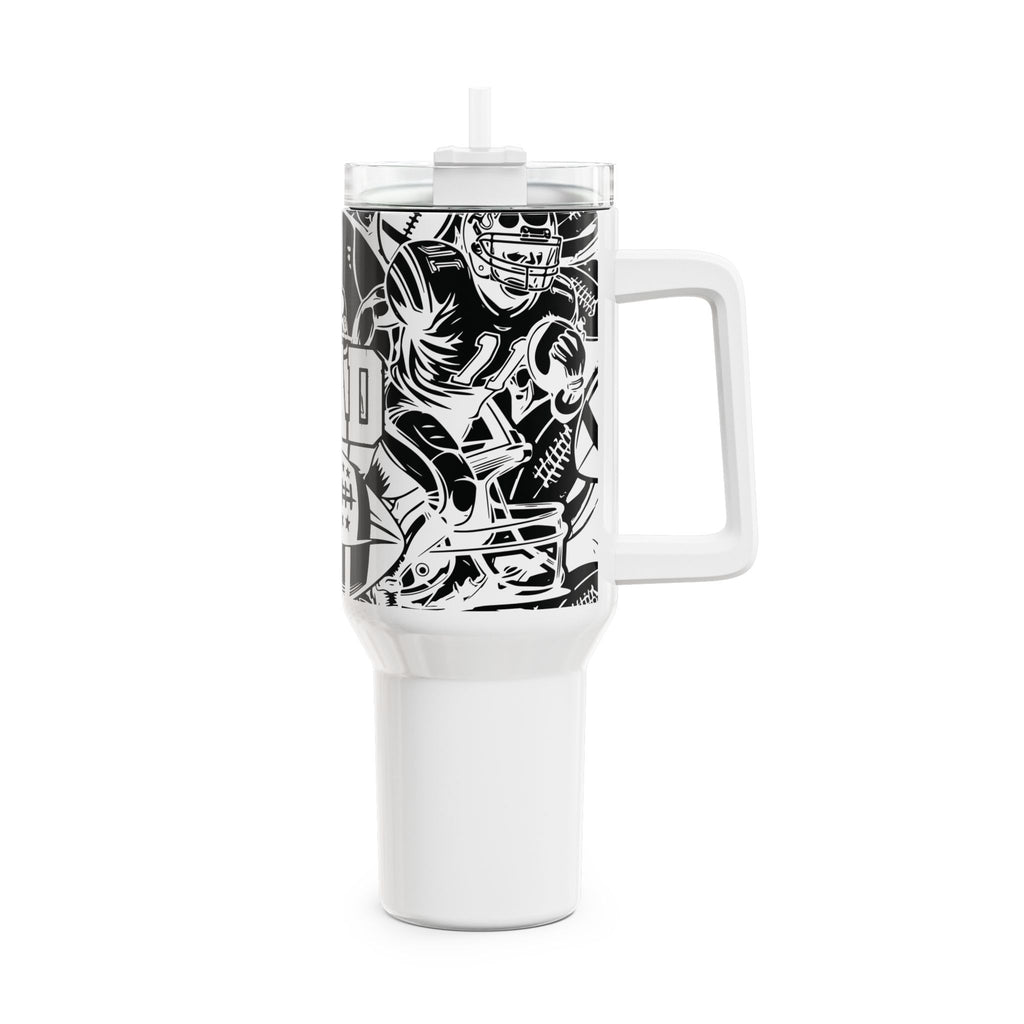 Football Dad Tumbler | 40oz Insulated Travel Mug