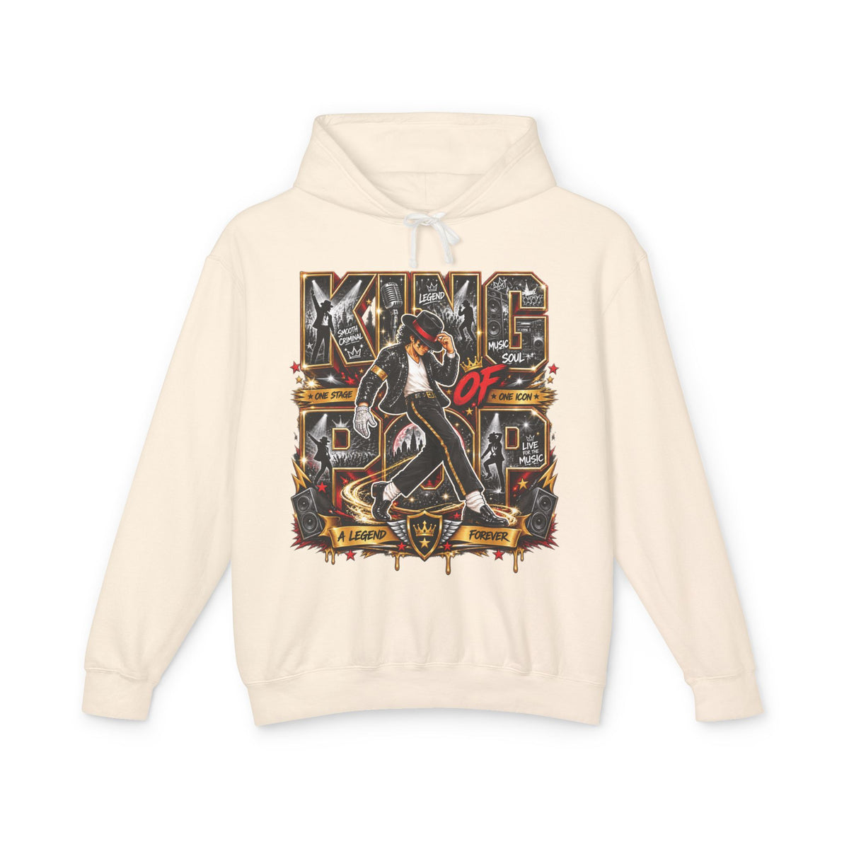 King of Pop Graphic Hoodie | Retro Michael Jackson Tribute