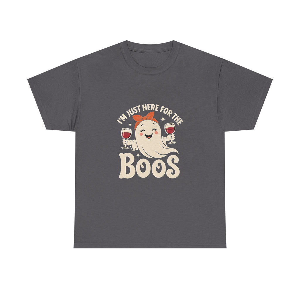 Rosie Ghost with Wine Boos T-Shirt | Halloween Wine Lover Tee