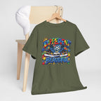 Different Is Beautiful Autism T-Shirt | Colorful Graffiti Typography