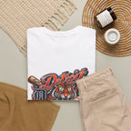 Detroit Tiger Baseball T-Shirt | Detroit skyline, claw marks