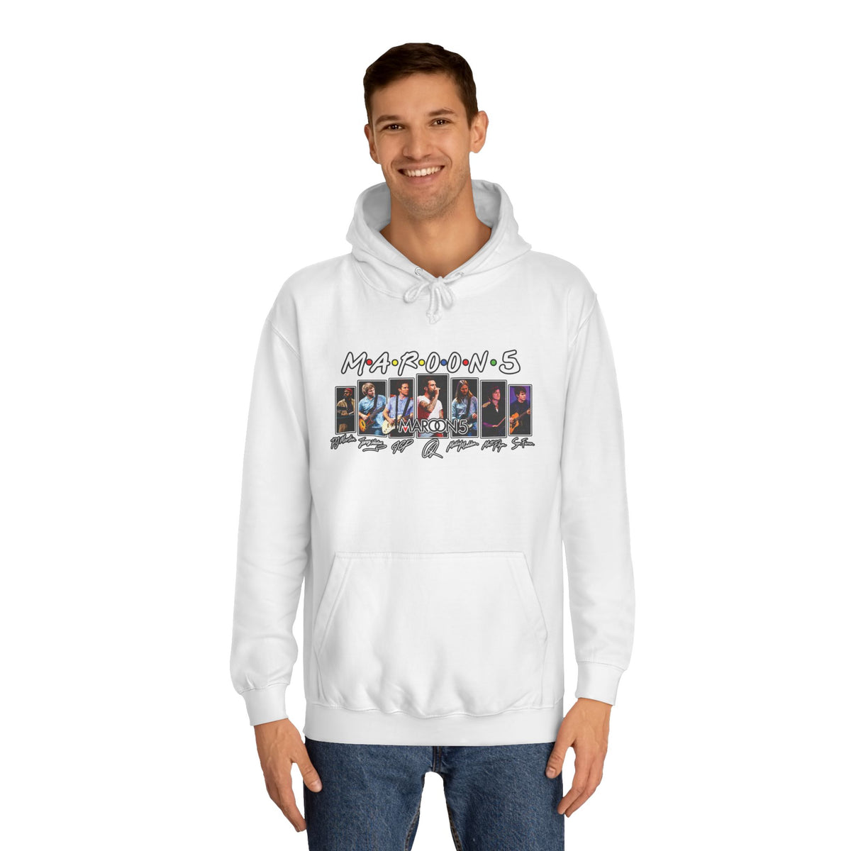 Maroon 5 Photo Collage Hoodie | Graphic College Crewneck
