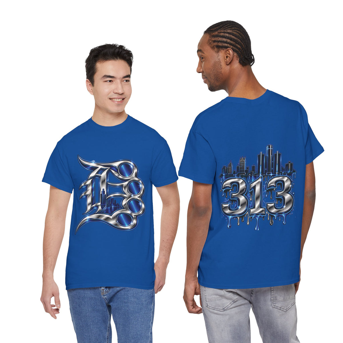 Detroit Brass Knuckles graphic tee | 313 Skyline Drip T-Shirt