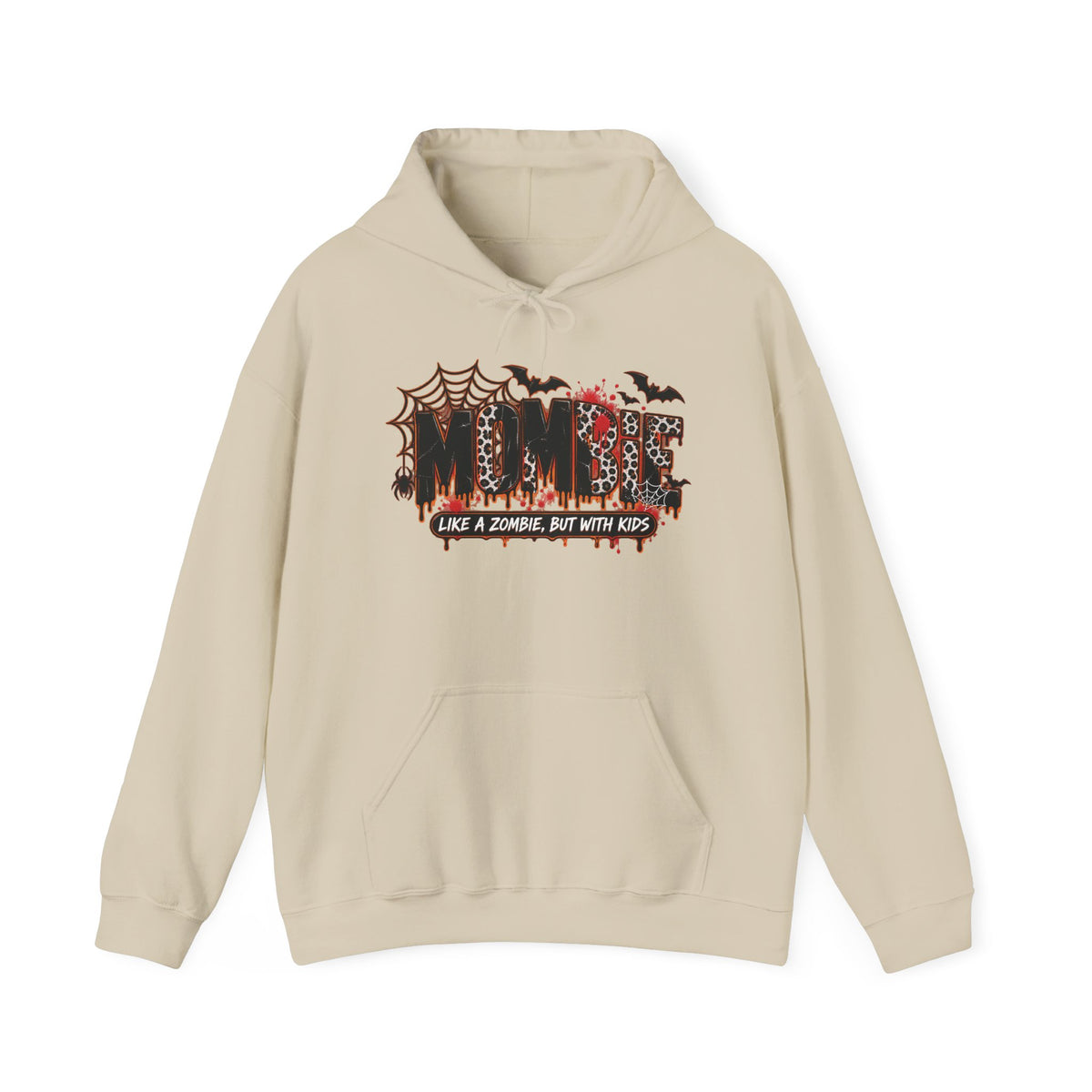 Mama Halloween Hoodie | spiderweb bats leopard print, spooky family mom sweatshirt
