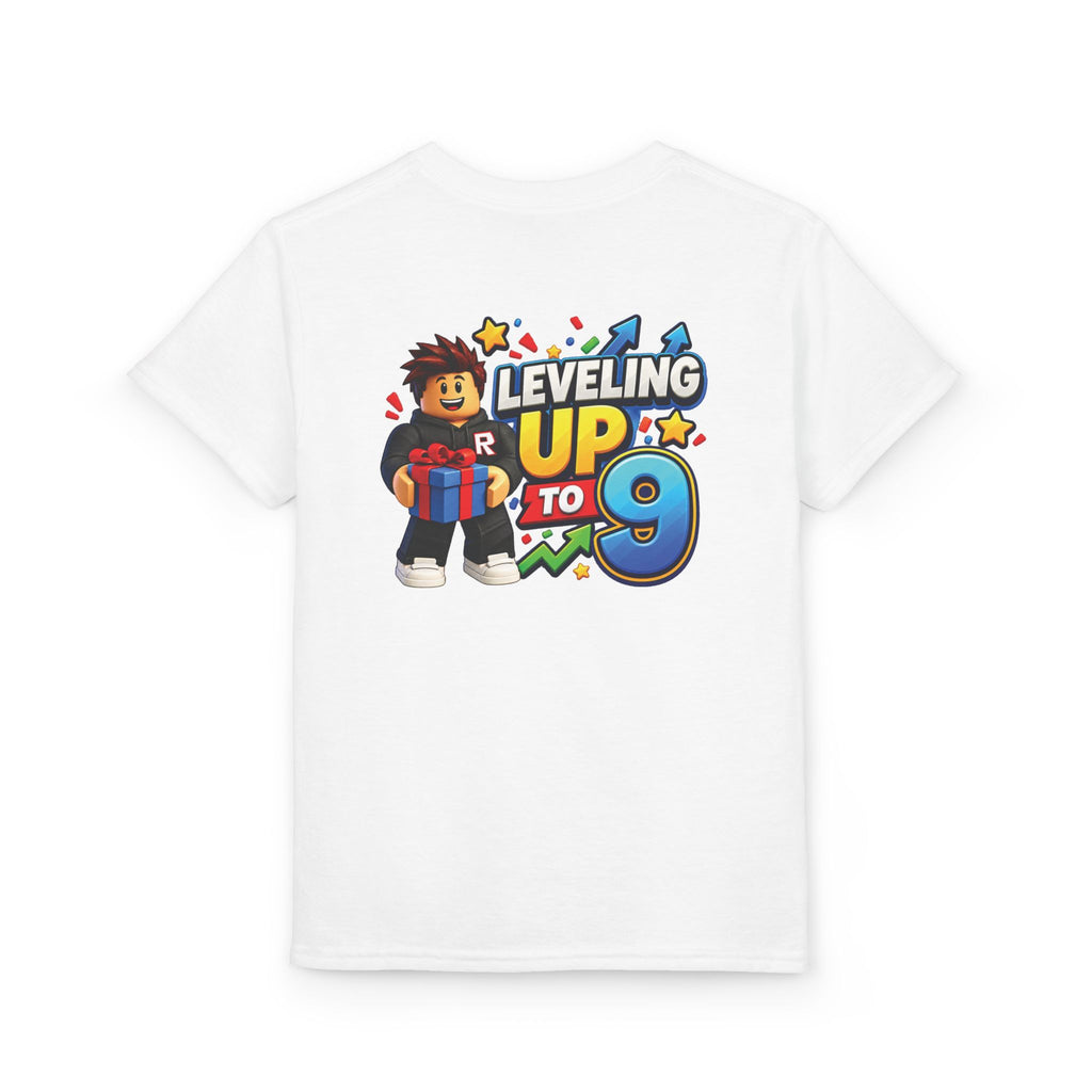 Roblox Birthday Leveling Up 9 Youth T-Shirt