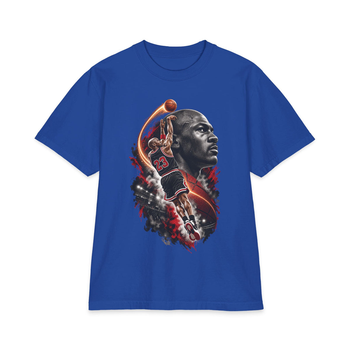 Basketball Slam Dunk Portrait T-Shirt | Sports Player Graphic Tee
