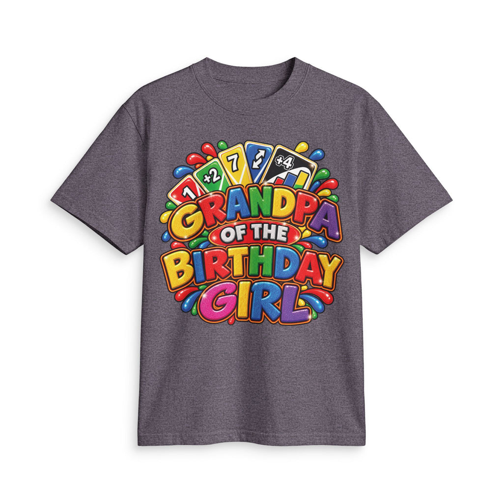 Grandpa of the Birthday Girl T-Shirt | Colorful Birthday Design