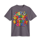 Grandpa of the Birthday Girl T-Shirt | Colorful Birthday Design