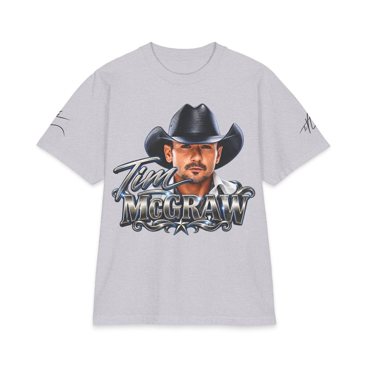 Country Singer Portrait McGraw Graphic Tee | Western Cowboy T-Shirt