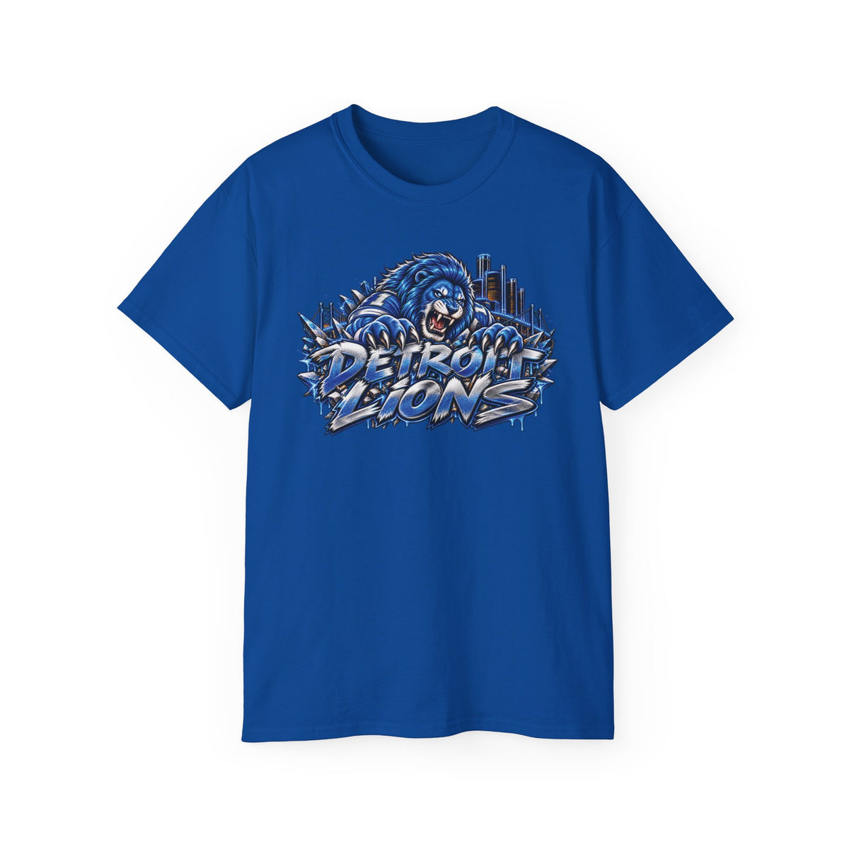 Detroit Lion graphic tee | I Bleed Blue go Lion shirt