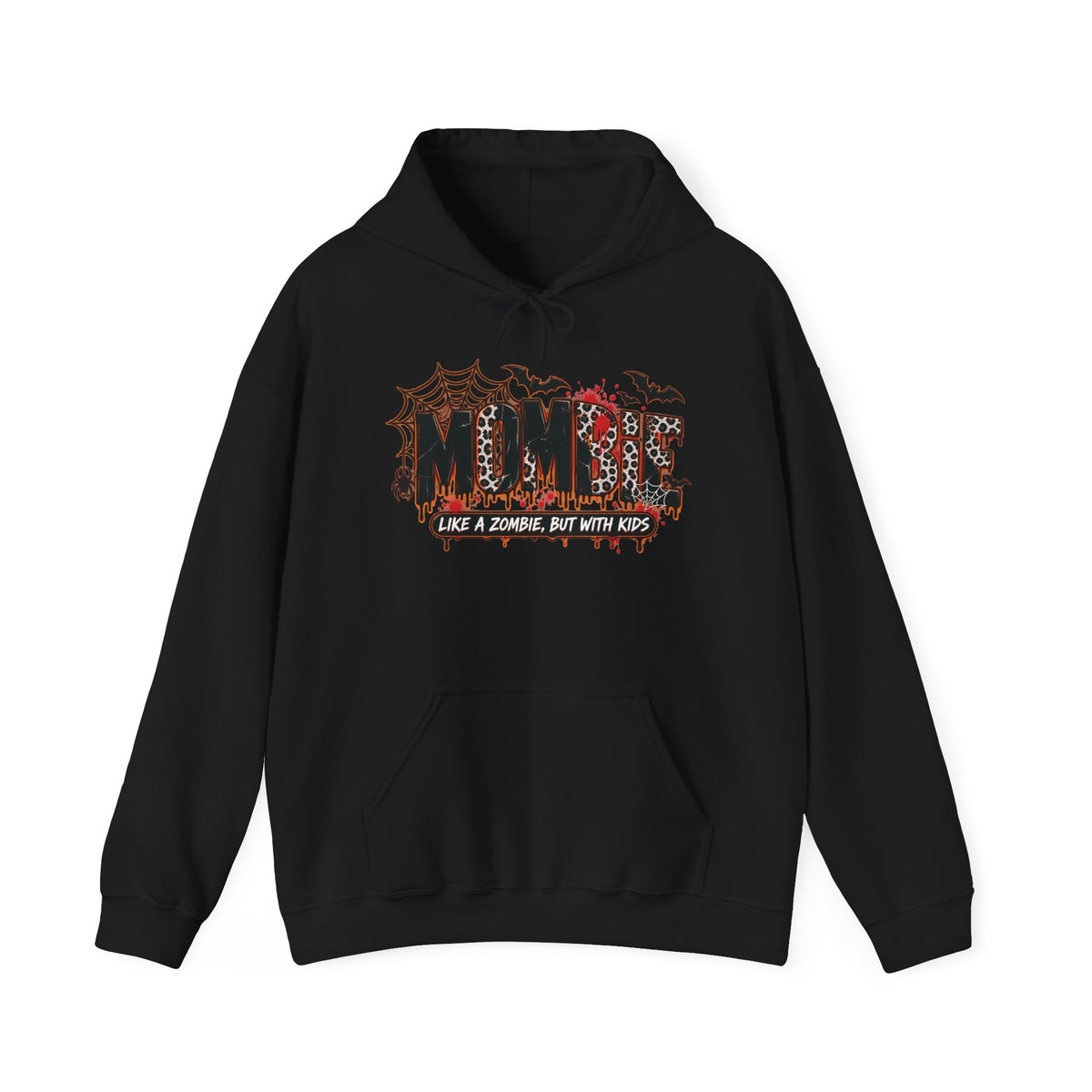 Mama Halloween Hoodie | spiderweb bats leopard print, spooky family mom sweatshirt