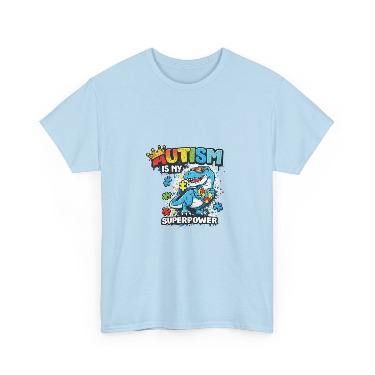 Autism Is My Superpower T-Shirt | Puzzle Piece Shark Design