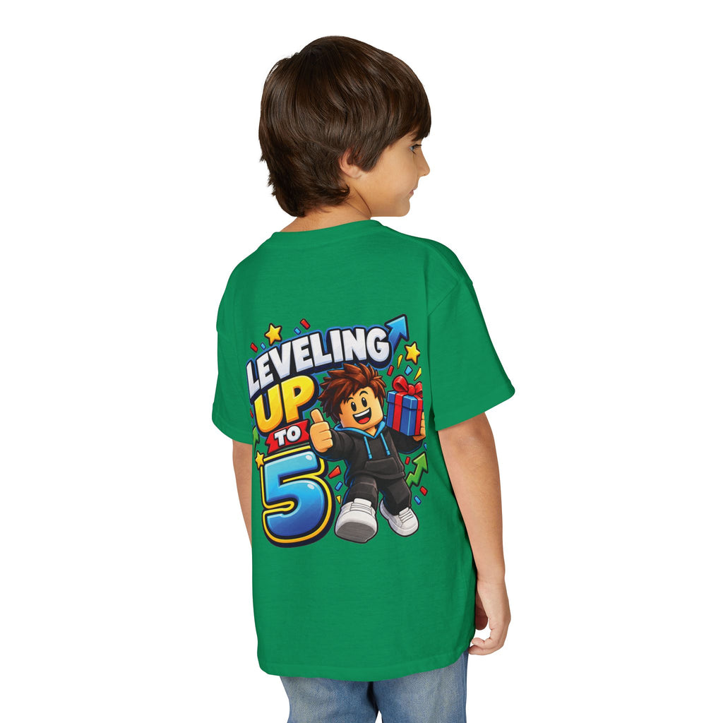 Roblox Birthday “Leveling Up to 5” Youth T-Shirt