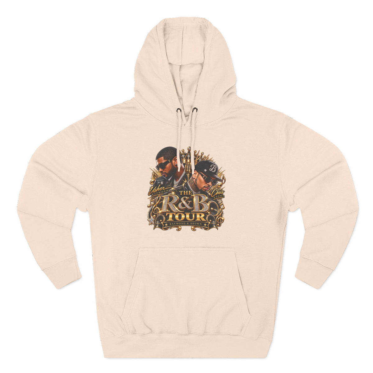 R&B Tour Graphic Hoodie | Music Concert Vintage Portraits