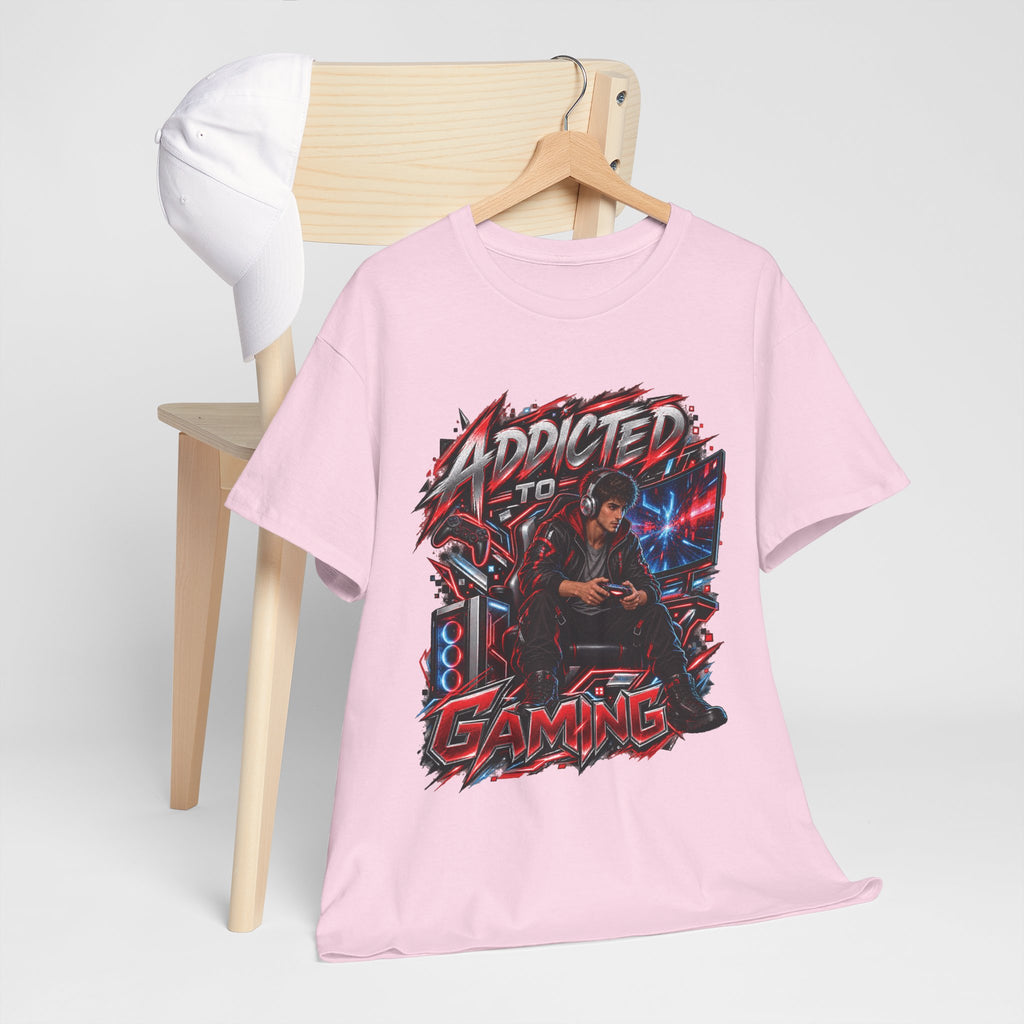 Addicted to Gaming Graphic T-Shirt