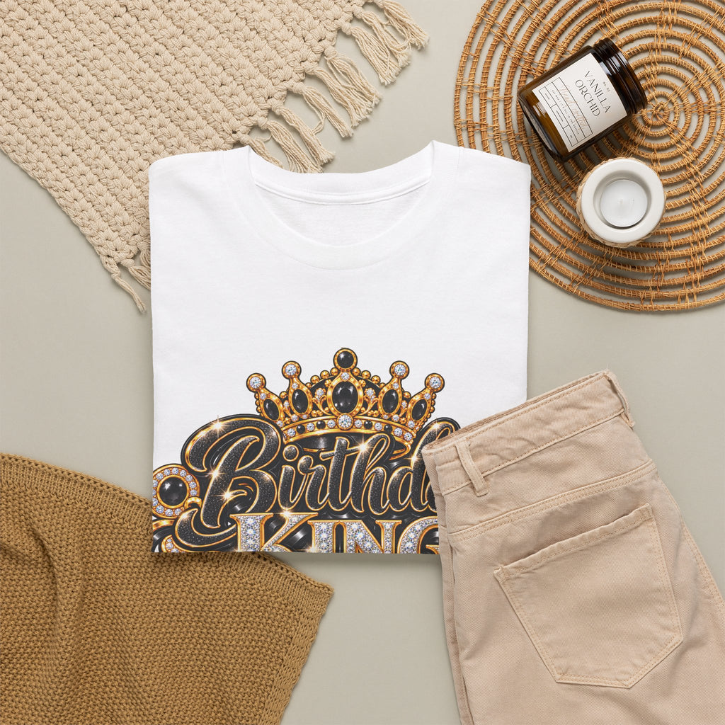 Birthday King Crown Graphic T-Shirt