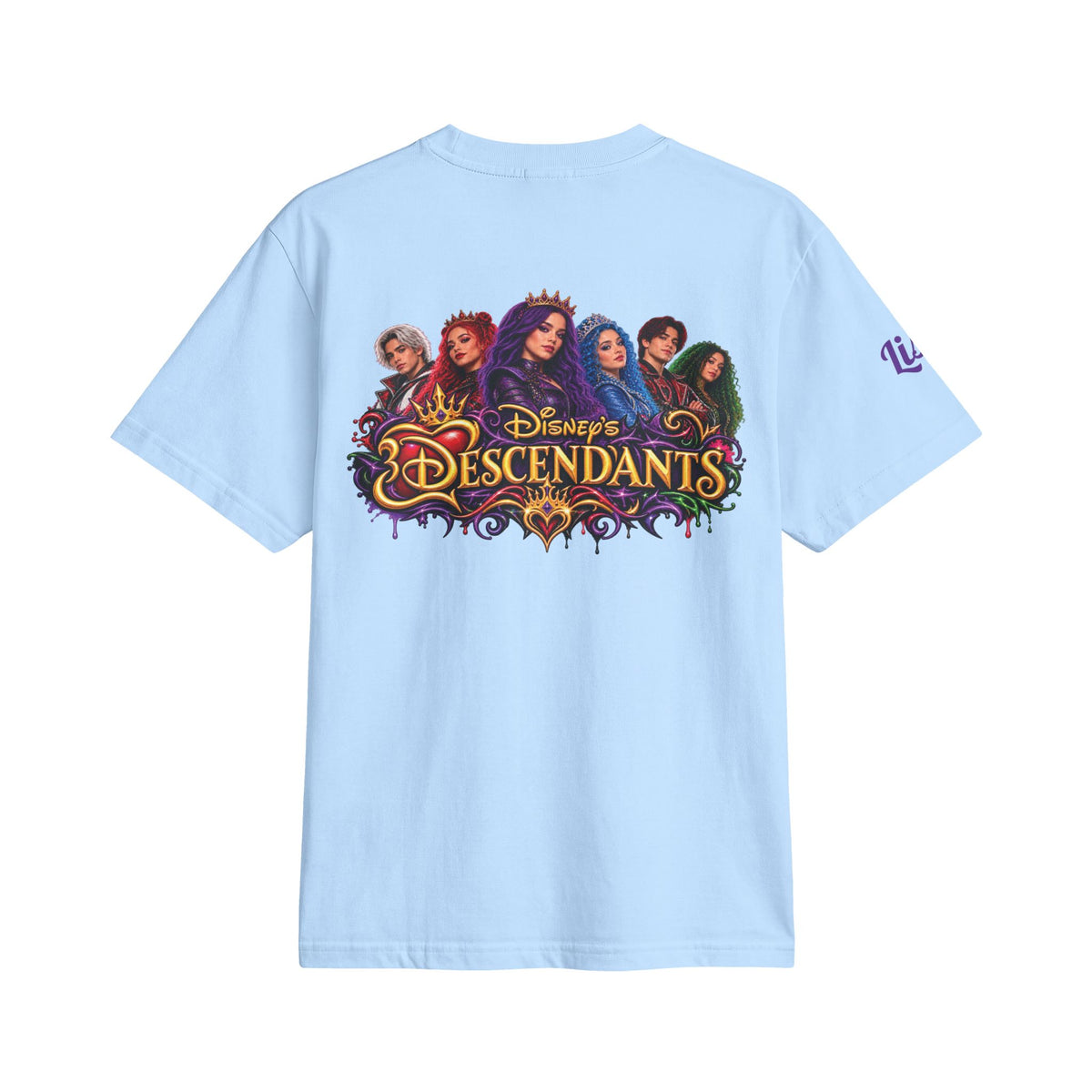 Descendants and Zombies Worlds Collide cographic T-Shirt | Descendants 3 Zombies logo tee