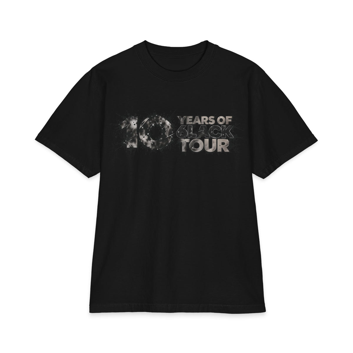 10 Years of 6lack Tour T-Shirt | 6lack Tour Bear Paw Graphic