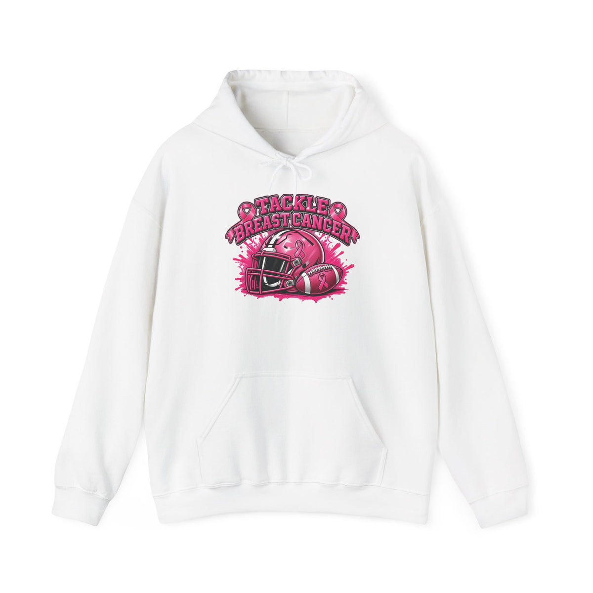Tackle Breast Cancer Football Helmet Hoodie | Breast Cancer Awareness Sweatshirt