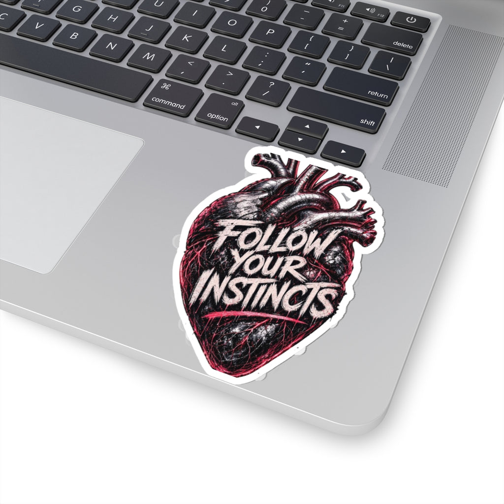 Anatomical Heart "Follow Your Instincts" Sticker | Kiss-Cut Sticker