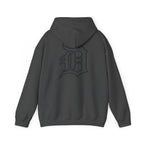 Detroit Basketball Graphic Hoodie | Vintage City Sports Logo, Front Collage Art