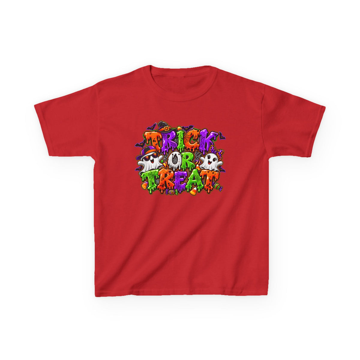 Boy and Girl Trick or Treat Halloween Graphic Tee | Kids
