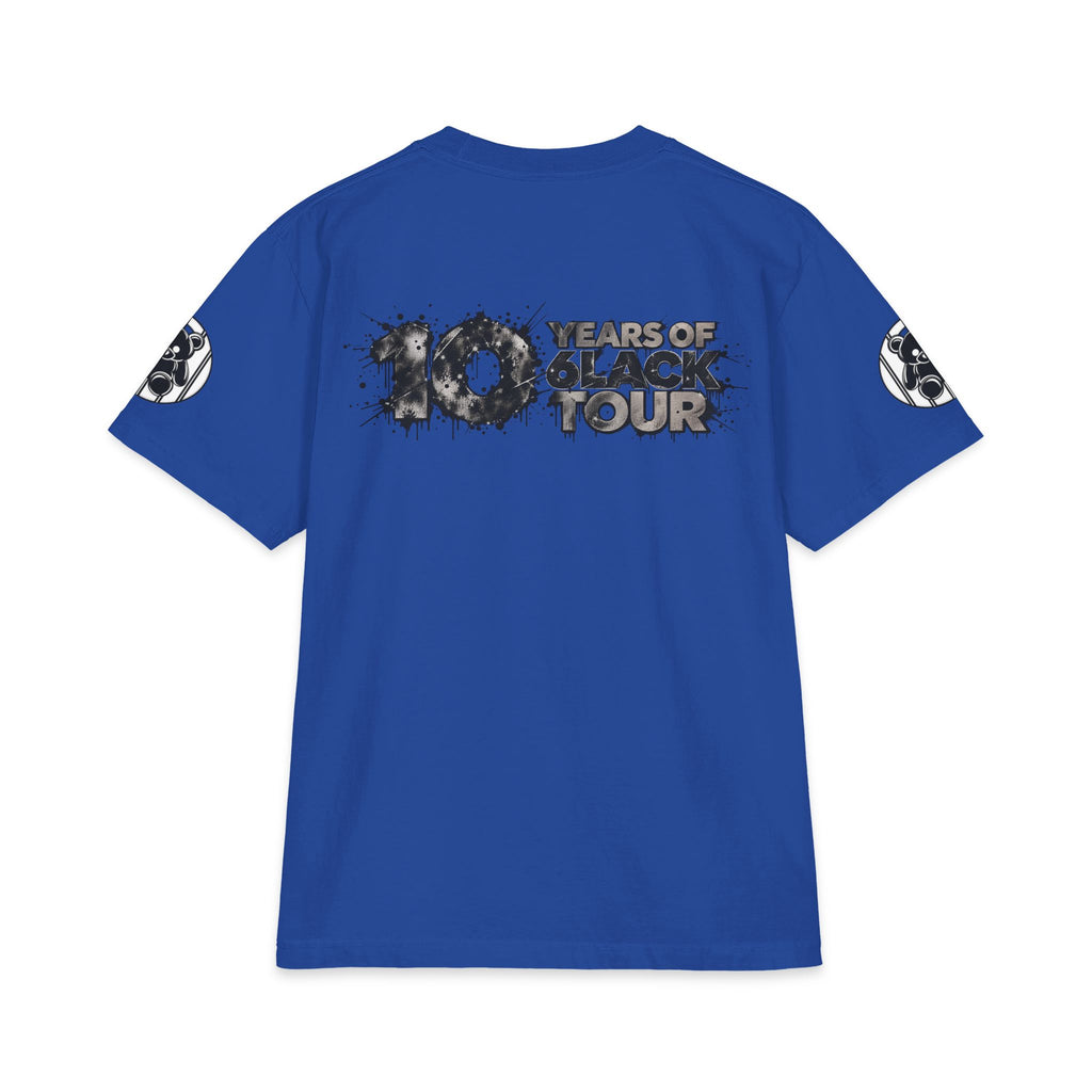 10 Years of 6lack Tour graphic T-Shirt | 6LACK portrait splash design