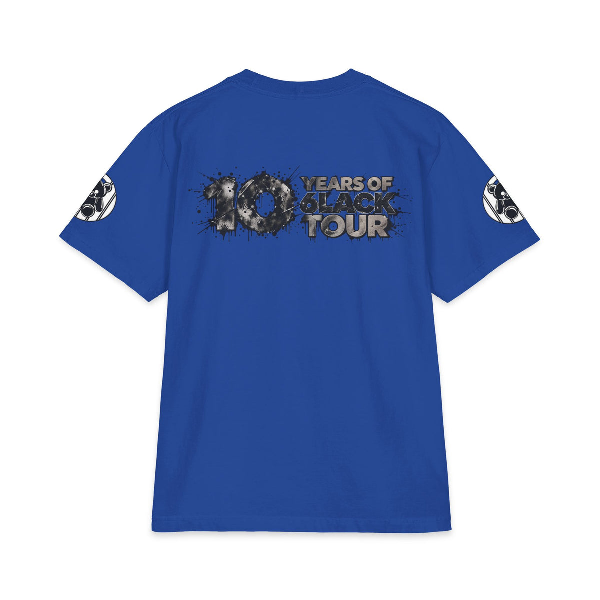 10 Years of 6lack Tour graphic T-Shirt | 6LACK portrait splash design