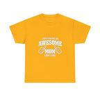 Awesome Mom with Pointing Thumbs T-Shirt | Mother's Day Tee
