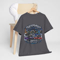 Detroit Muscle Car Tee | Vintage Hot Rod Illustration, Garage Scene