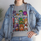 Happy Everything gnome collage T-Shirt | holiday fireworks spring summer celebration