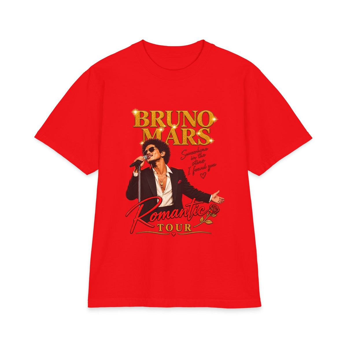 Bruno Mars Romantic Tour T-Shirt | Concert Band Tee