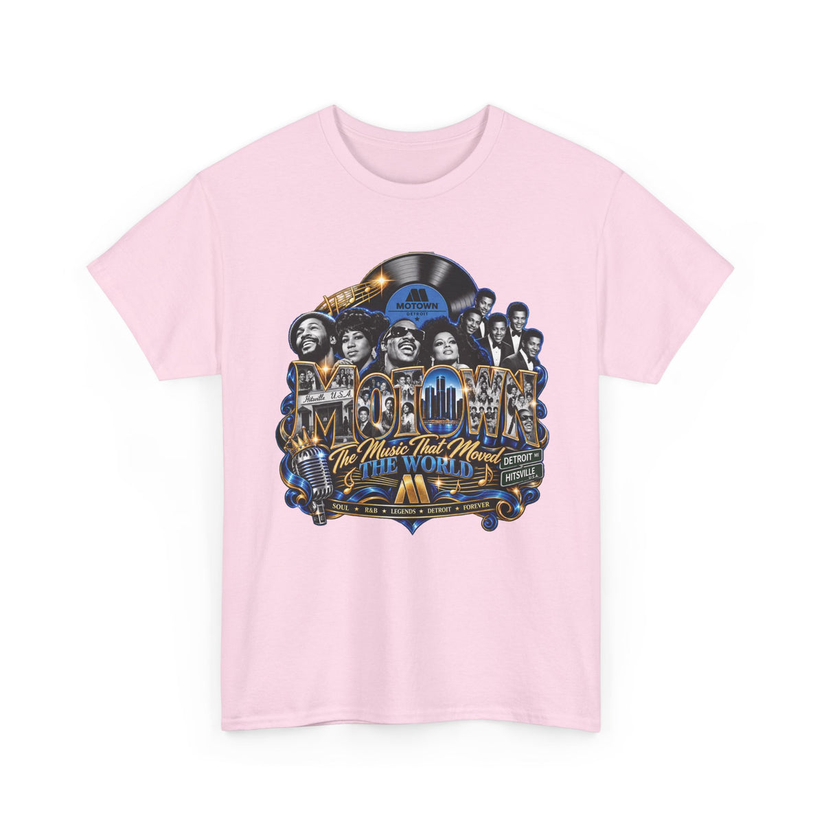 Motown Legends Tee | Detroit Graffiti Back