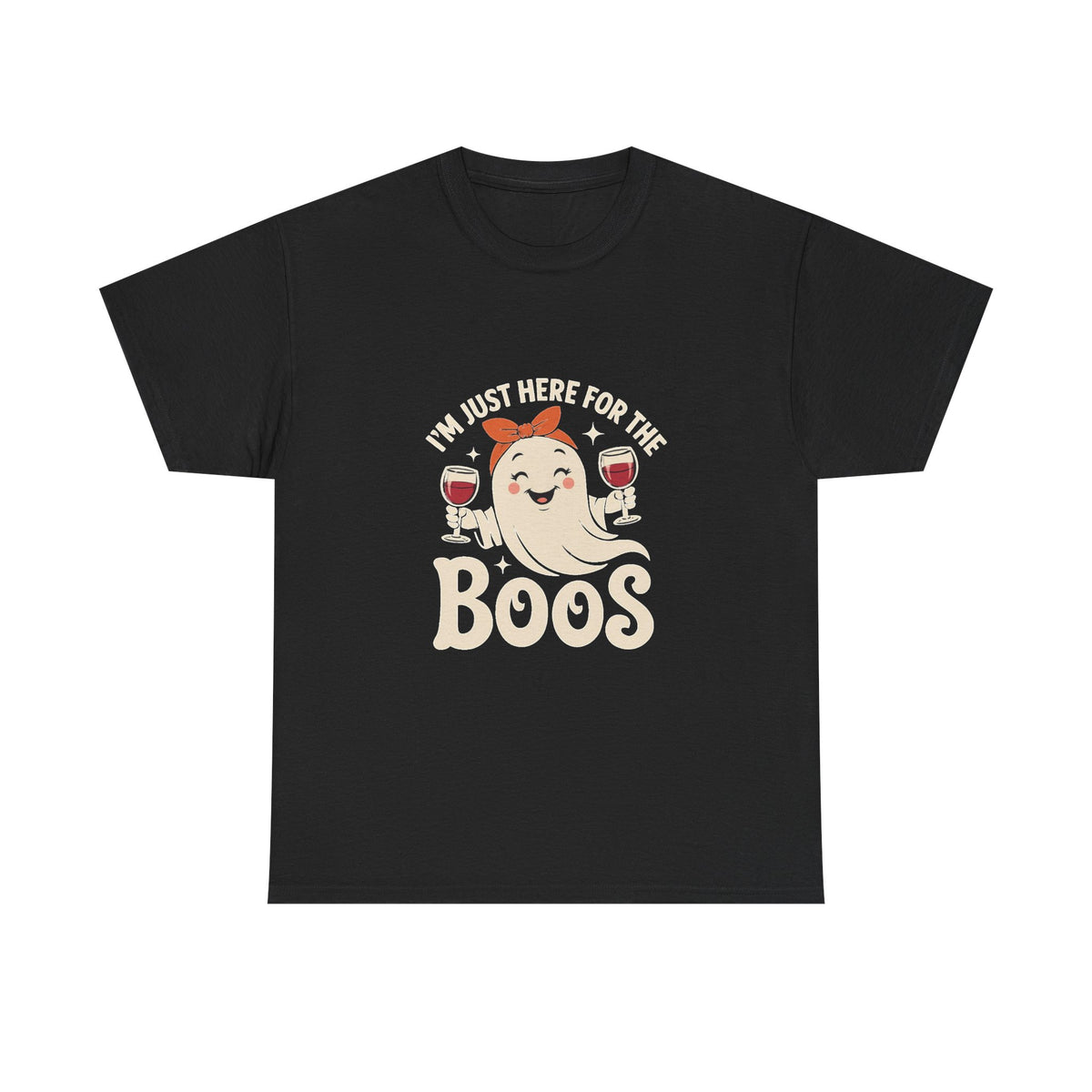 Rosie Ghost with Wine Boos T-Shirt | Halloween Wine Lover Tee