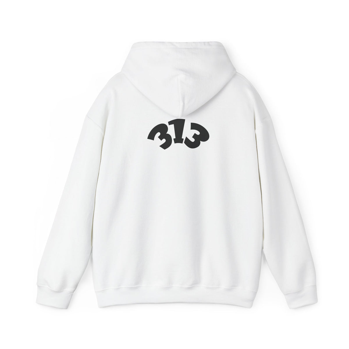 Detroit Cityscape collage Hoodie | 313 skyline graphic sweatshirt