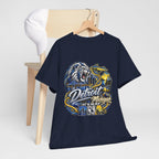 Detroit Michigan Lion Cityscape Graphic T-Shirt