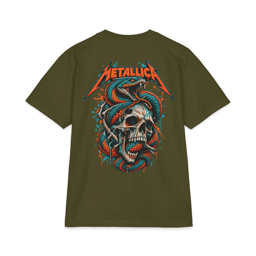 Metallica Skull and Snake T-Shirt | Rock Band Graphic Tee