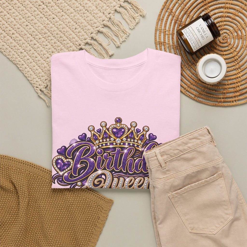 Birthday Purple Queen Graphic T-Shirt