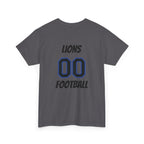 Detroit Lion Rider T-Shirt | Football Team Graphic Tee, Blue Mascot