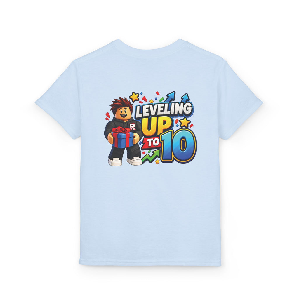 Roblox Birthday Leveling Up to 10 Youth T-Shirt