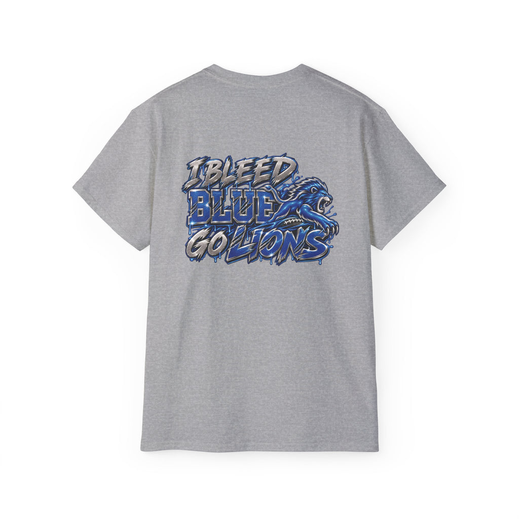 Detroit Lion graphic tee | I Bleed Blue go Lion shirt